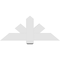 Ekena Millwork Kennewick Architectural Grade PVC Gable Bracket, 48"W x 20"H x 2"D x 6"F, 10/12 Pitch GBP048X20X0206KEN00 - alternate 3